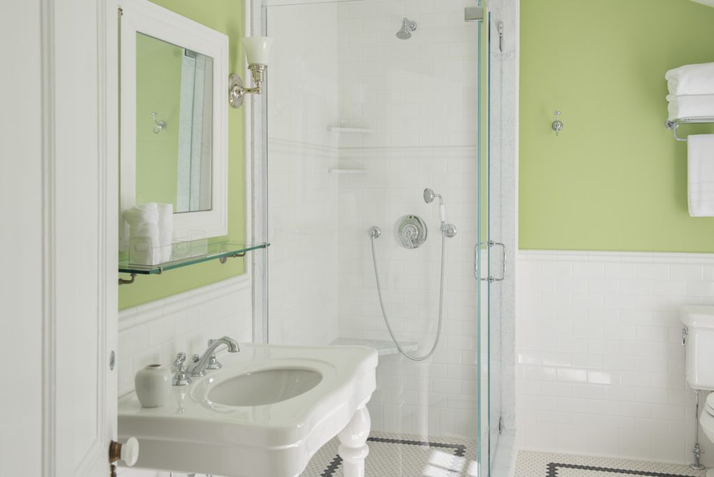 Bathroom with a sink and a toilet in Grey Master Suite room in Westerly, RI